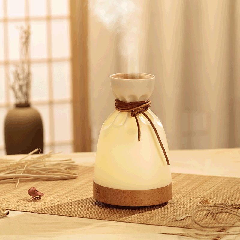 Aromatherapy wood humidifier