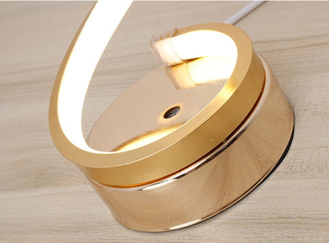 Spiral table lamp