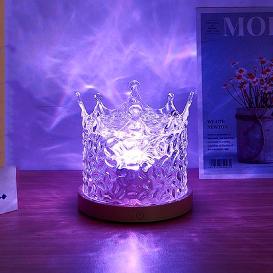 Night light crystal table lamp