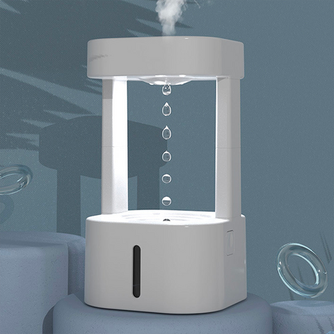 Anti-gravity water drop Humidifier, white