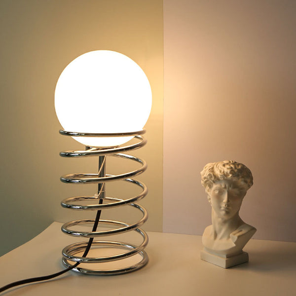 Spiral decorative table lamp