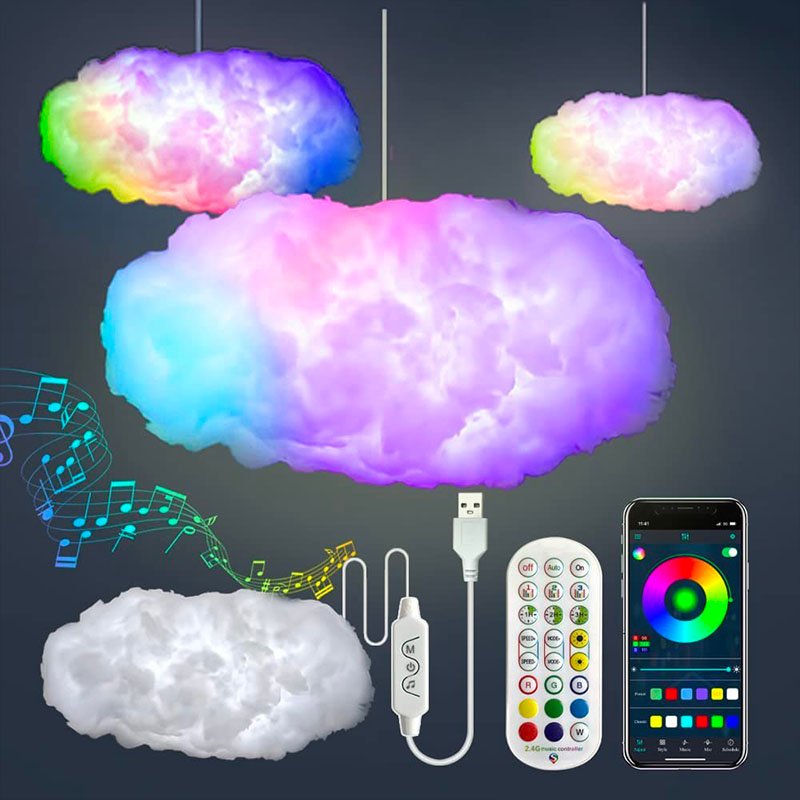 Big Cotton Cloud Lightning Light - Iandy