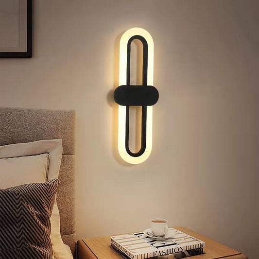 Oval LED wall lamp
