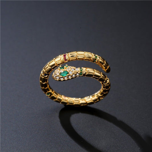 Exquisite Gold Color Snake Ring - Iandy