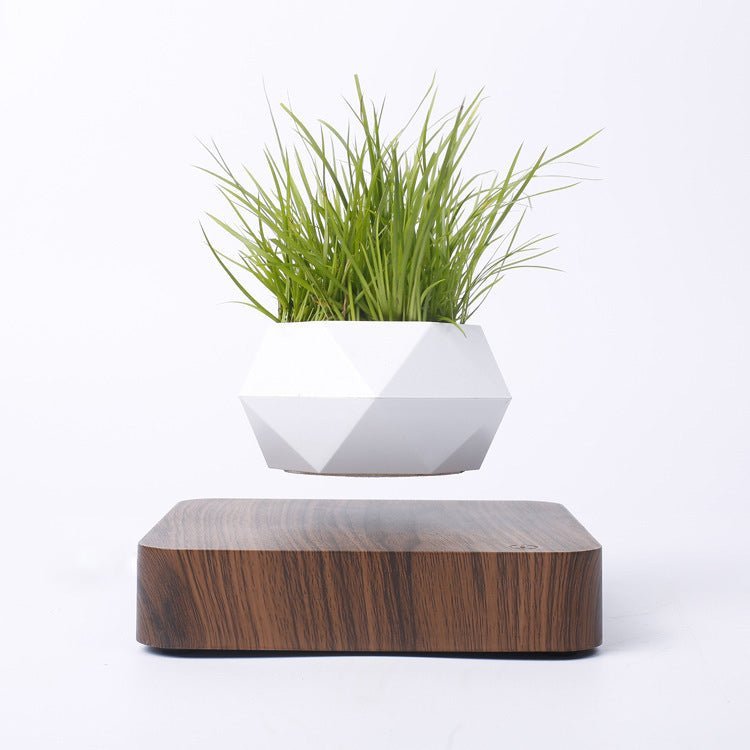 Imitation Wood Grain Suspended Polygonal Flower Pot - Iandy