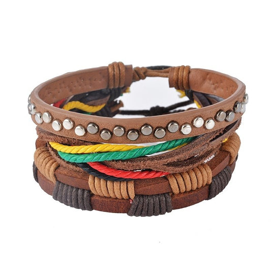 Leather Bead Bracelet - Iandy