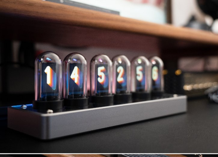 Modern Nixie Tube Vertical Table Clock - Iandy