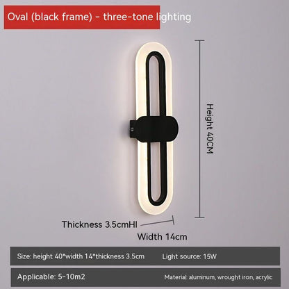 Oval LED Wall Lamp - Iandy