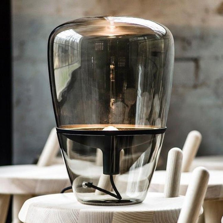 Post - Modern Glass and Iron Table Lamp - Iandy