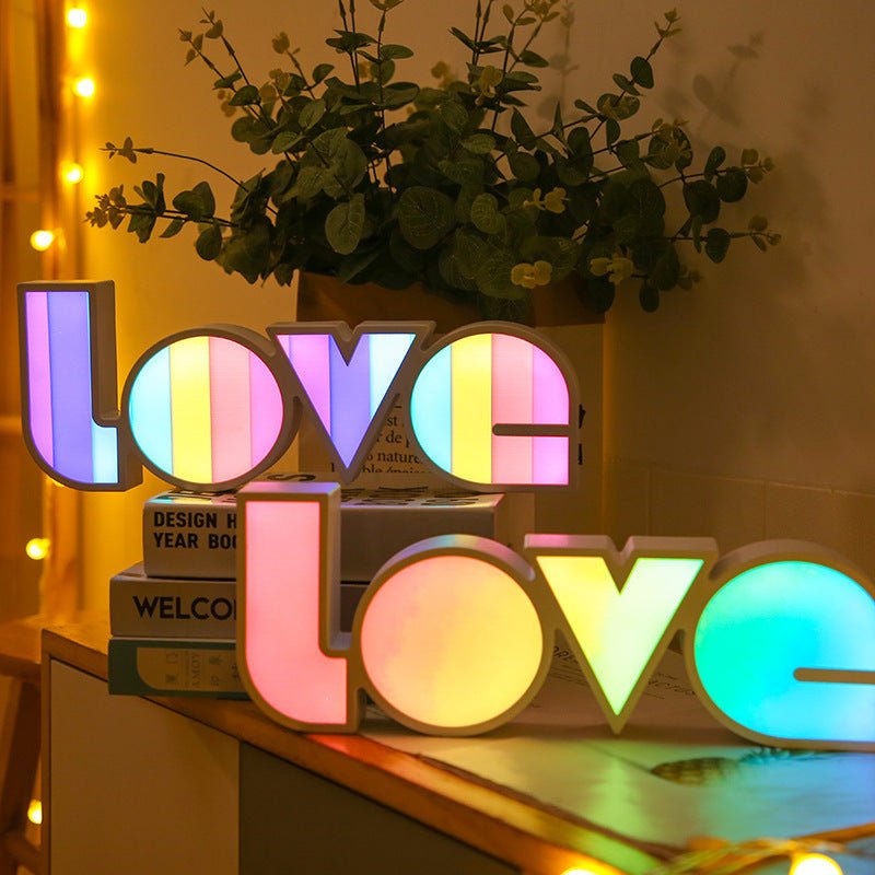 Rainbow Love LED Lamp - Iandy