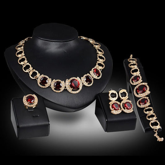 Red Gem Jewelry Set - Iandy