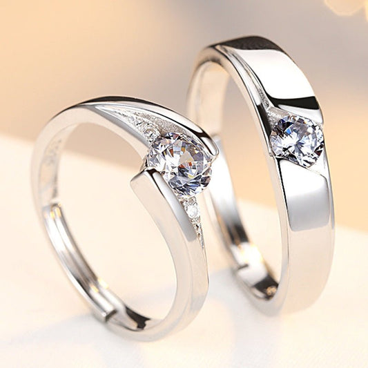 Simulation Diamond Couple Rings - Iandy