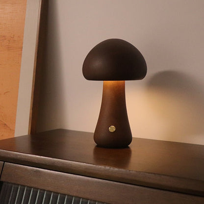 Wooden Cute Mushroom LED Night Light - Iandy