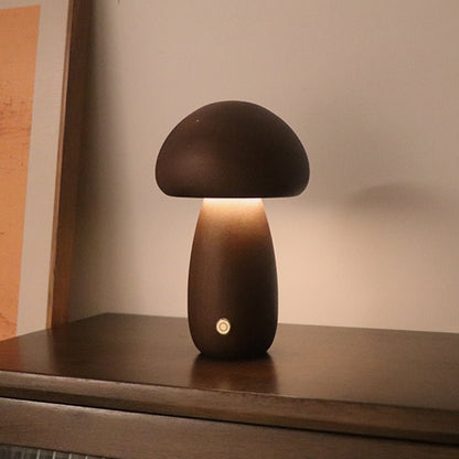 Wooden Cute Mushroom LED Night Light - Iandy